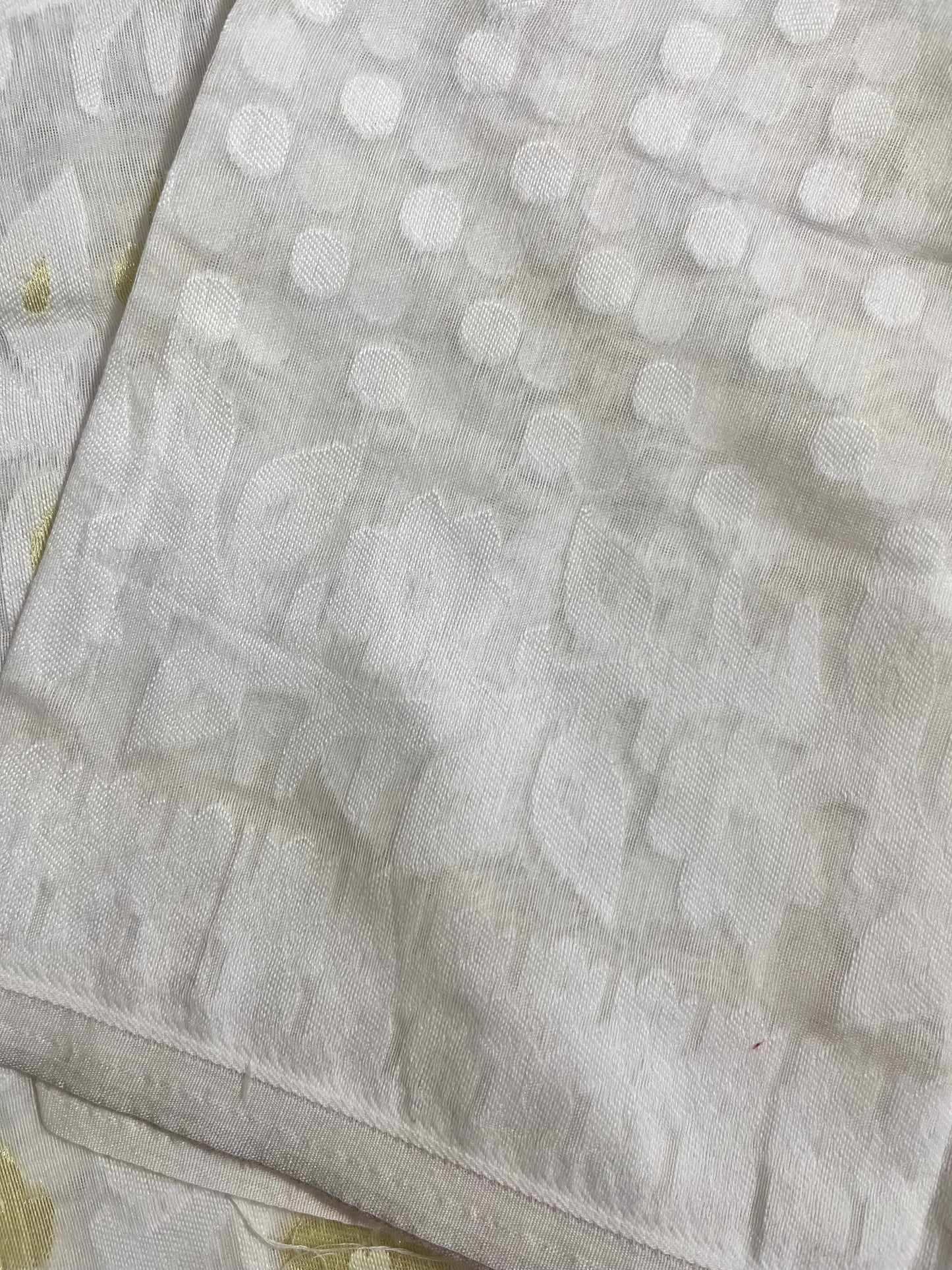 Jahnavi - White Jamdani Saree