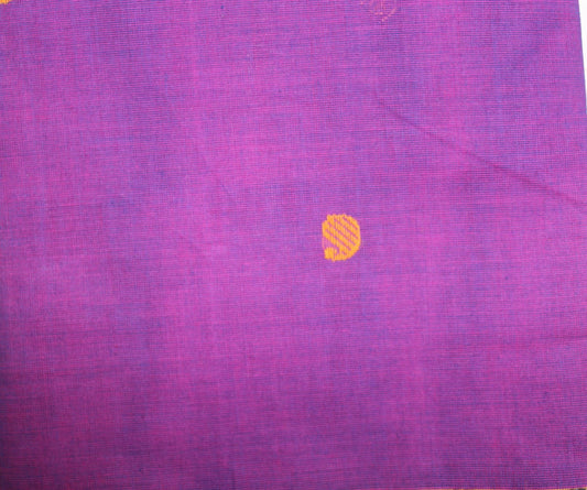 Purple Pure Cotton Saree