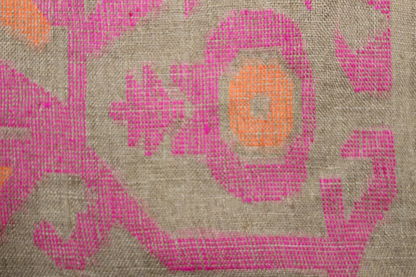 UMA - Light Brown Pure Linen Jamdani Saree