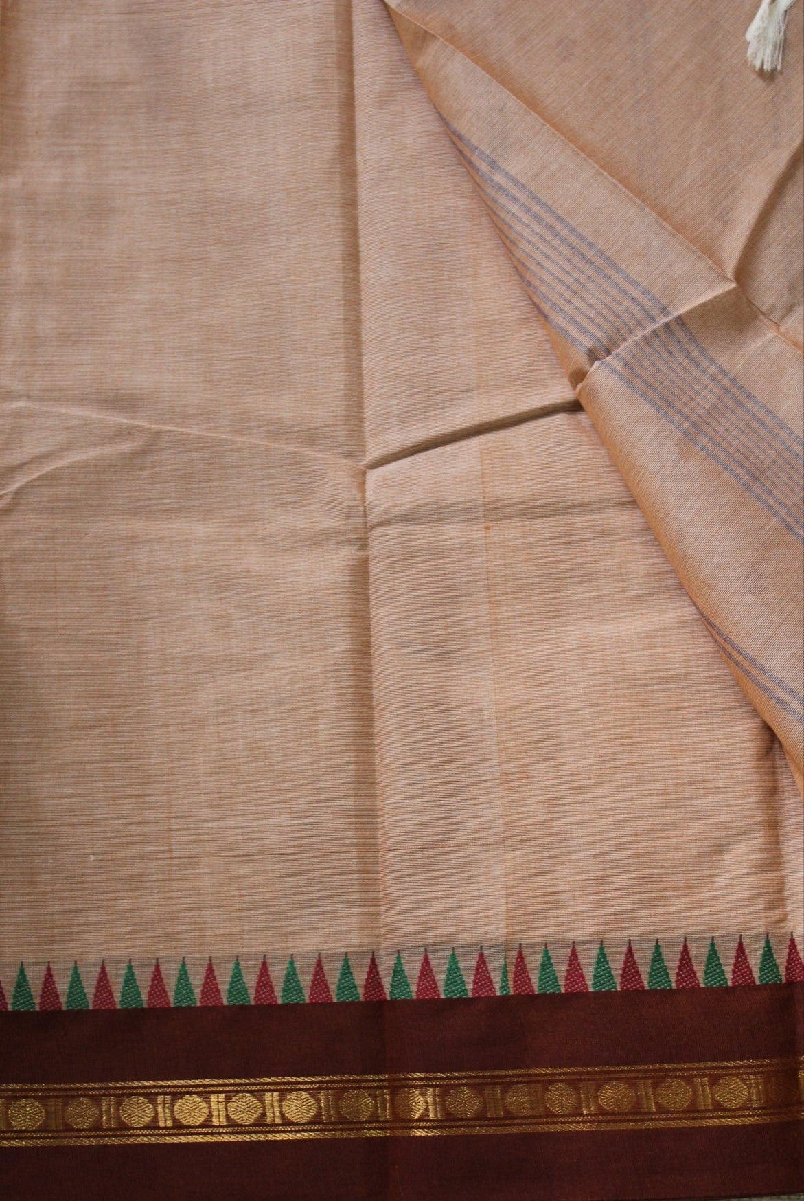 Almond Kanchi Cotton Saree