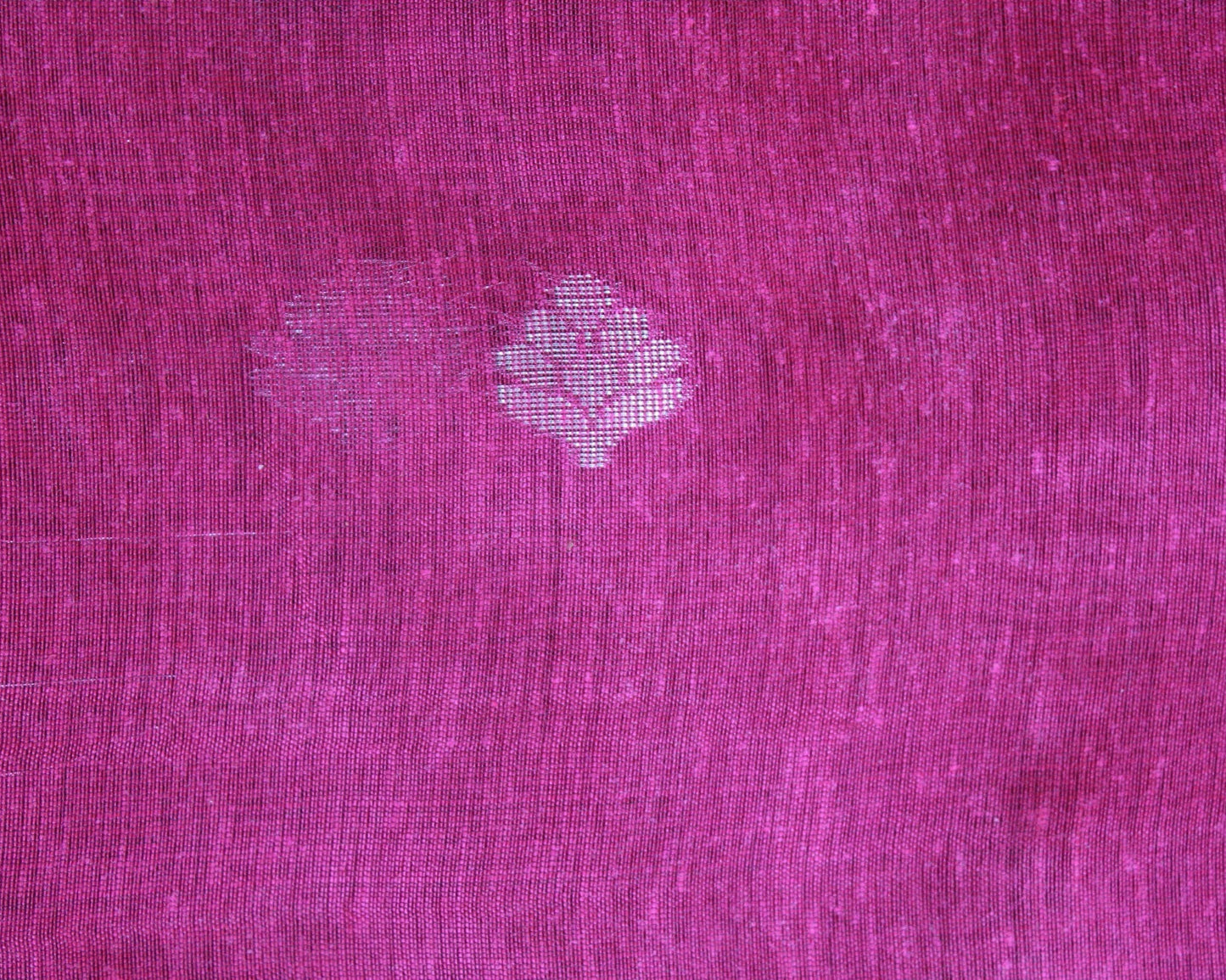 Magenta Jacquard Cotton Silk Saree