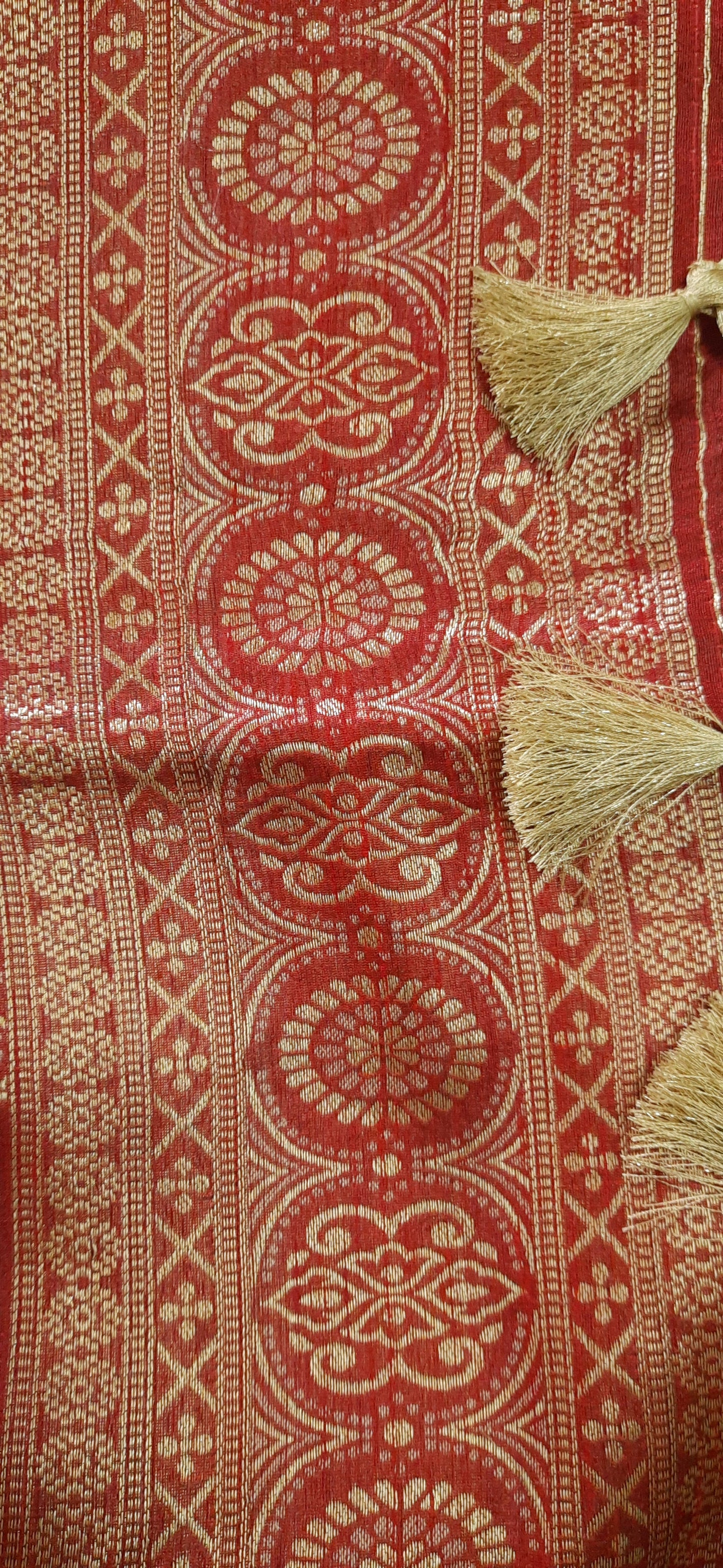 Steel Color Semi Tussar Silk Saree