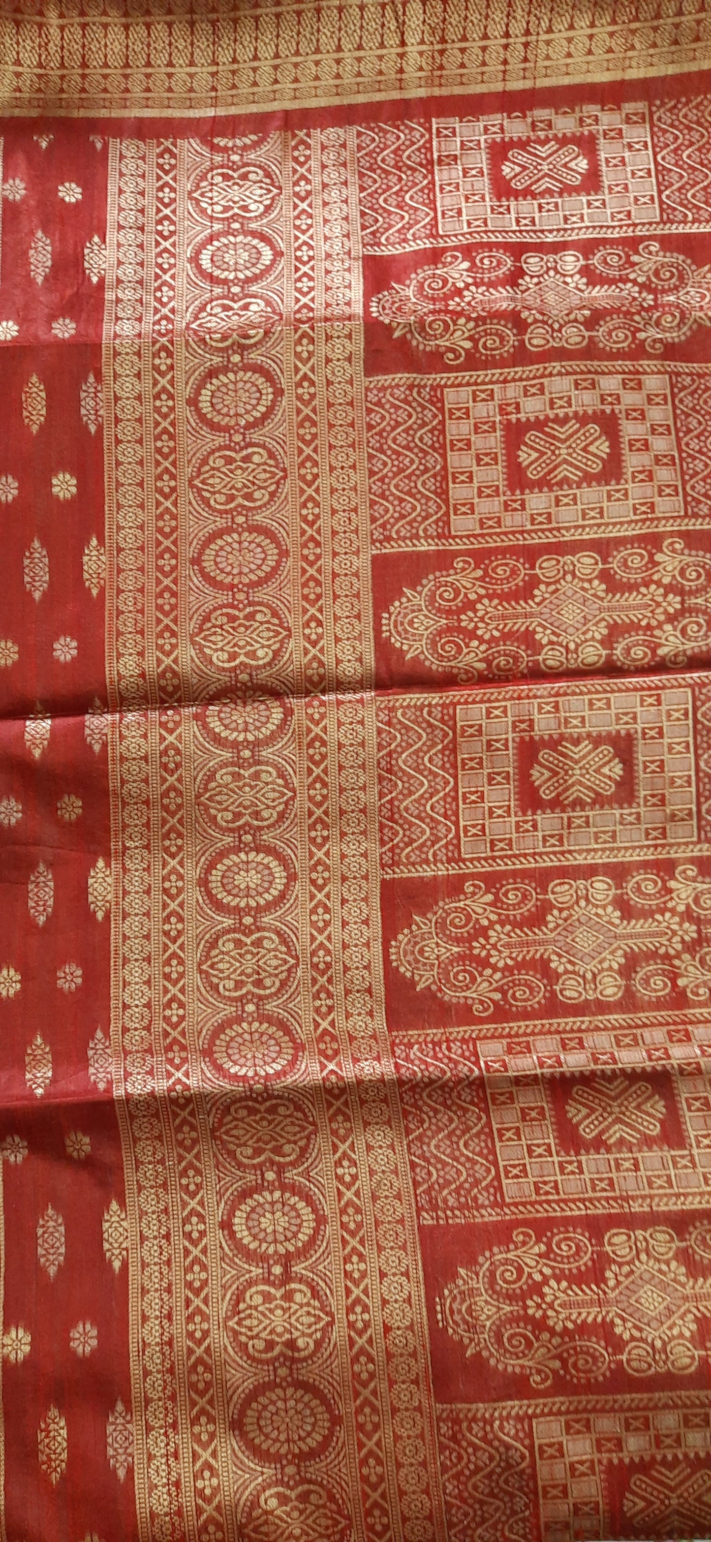 Steel Color Semi Tussar Silk Saree