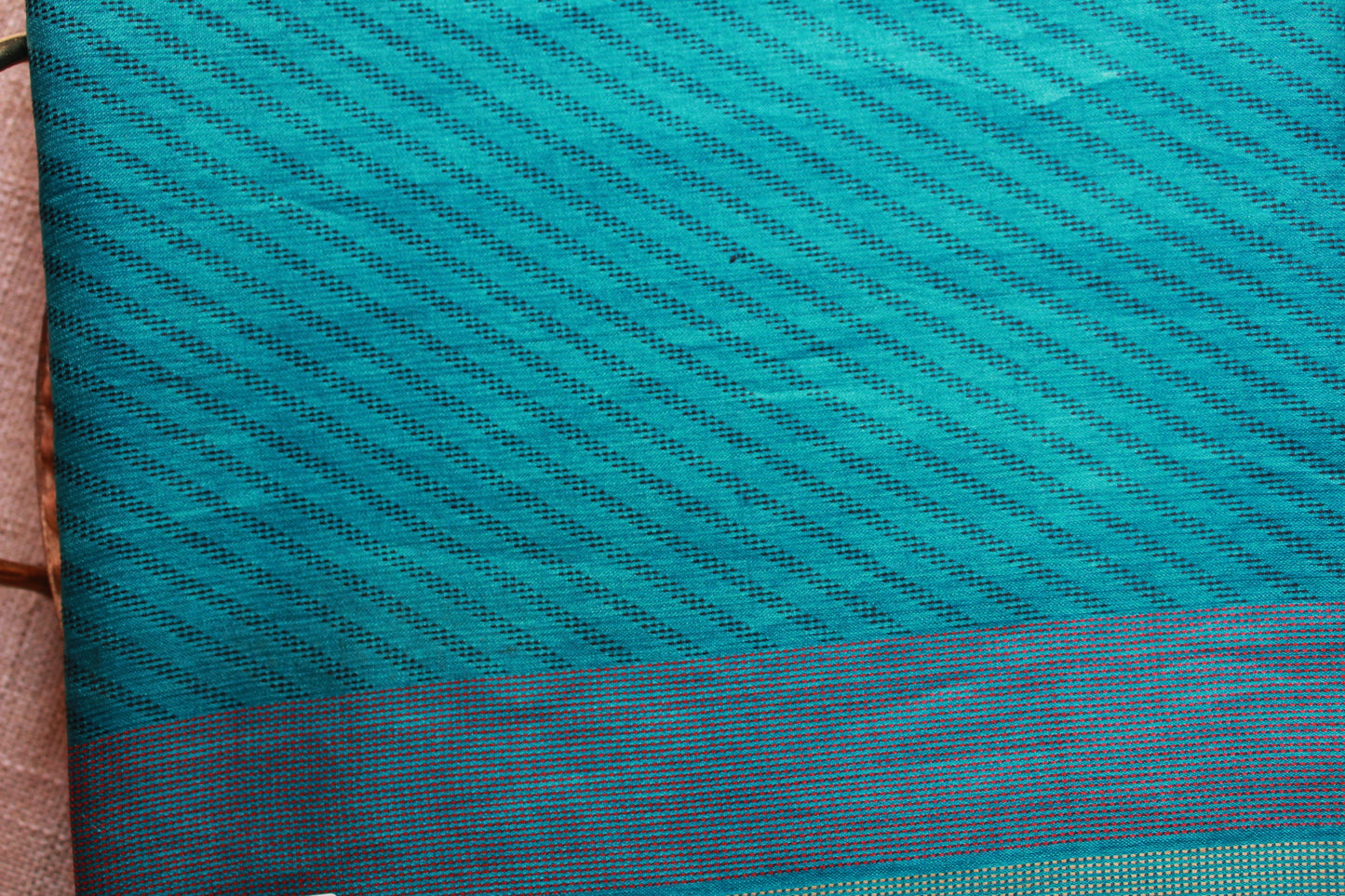 Aqua Tussar Silk Saree