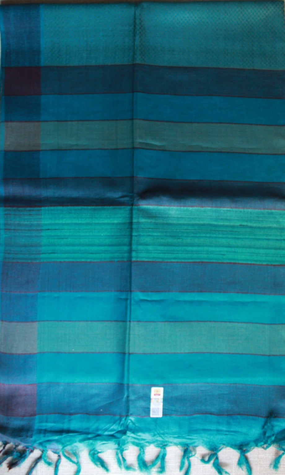 Blue Tussar Silk Saree
