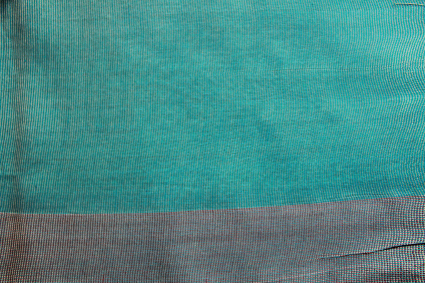 Blue Tussar Silk Saree