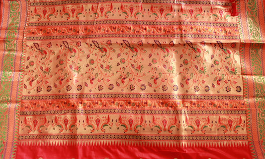 Red Paithani Silk Saree