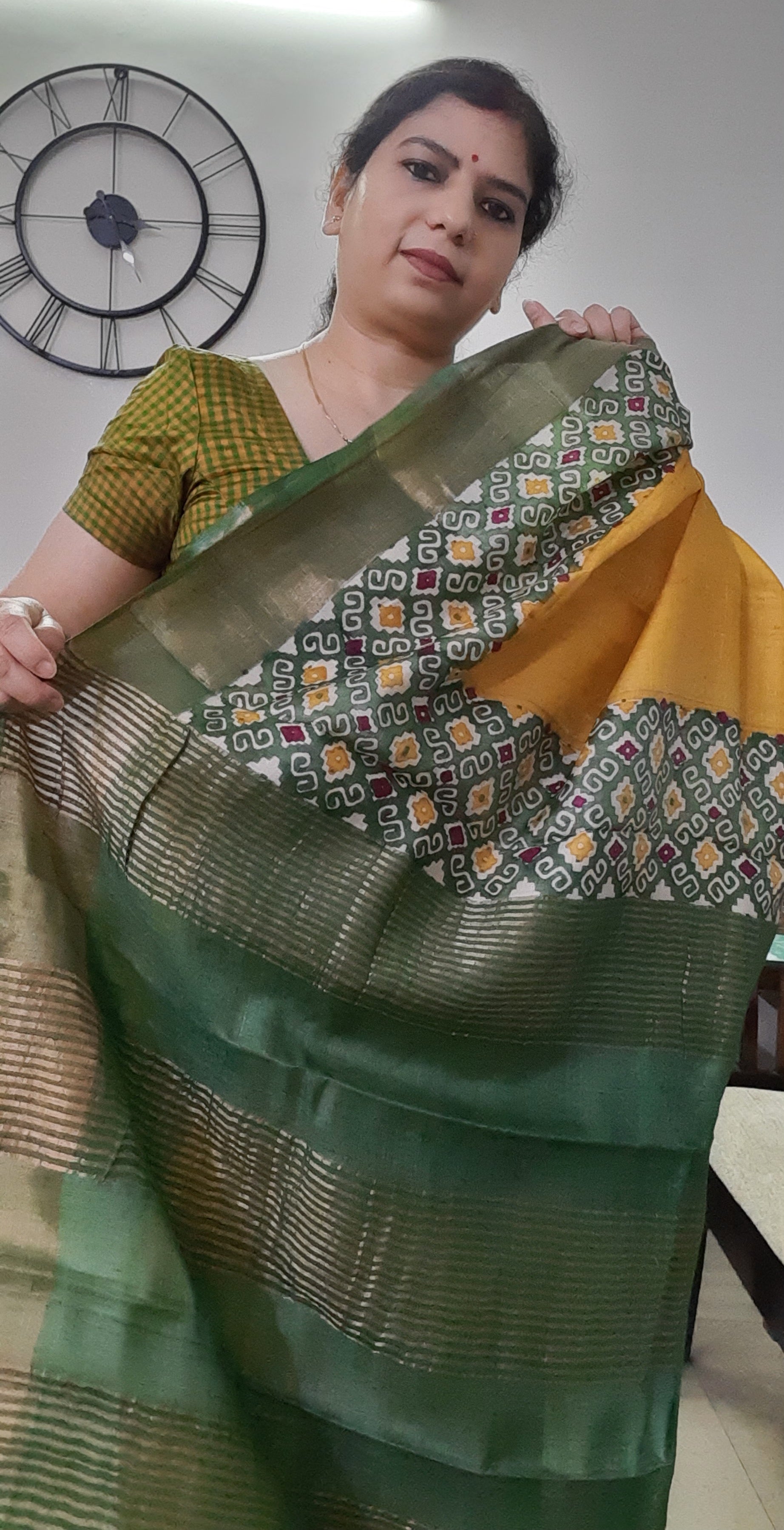 Party Wear Border Modal Silk Ajrak Saree, With blouse piece, 5.5 m  (separate blouse piece) at Rs 3400 in Prayagraj