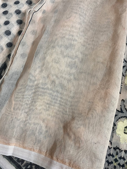 MATANGI - Beige Jamdani Saree