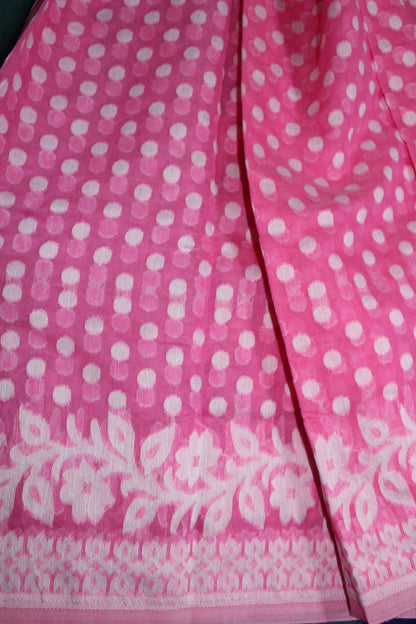 MAITRI - Pink Jamdani Saree