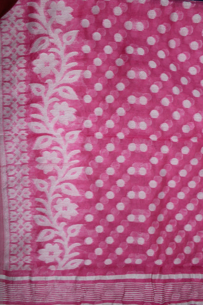 MAITRI - Pink Jamdani Saree