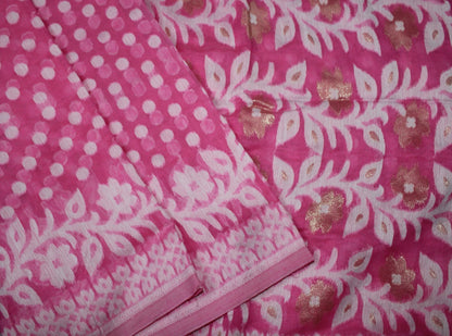 MAITRI - Pink Jamdani Saree