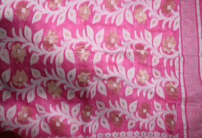 MAITRI - Pink Jamdani Saree