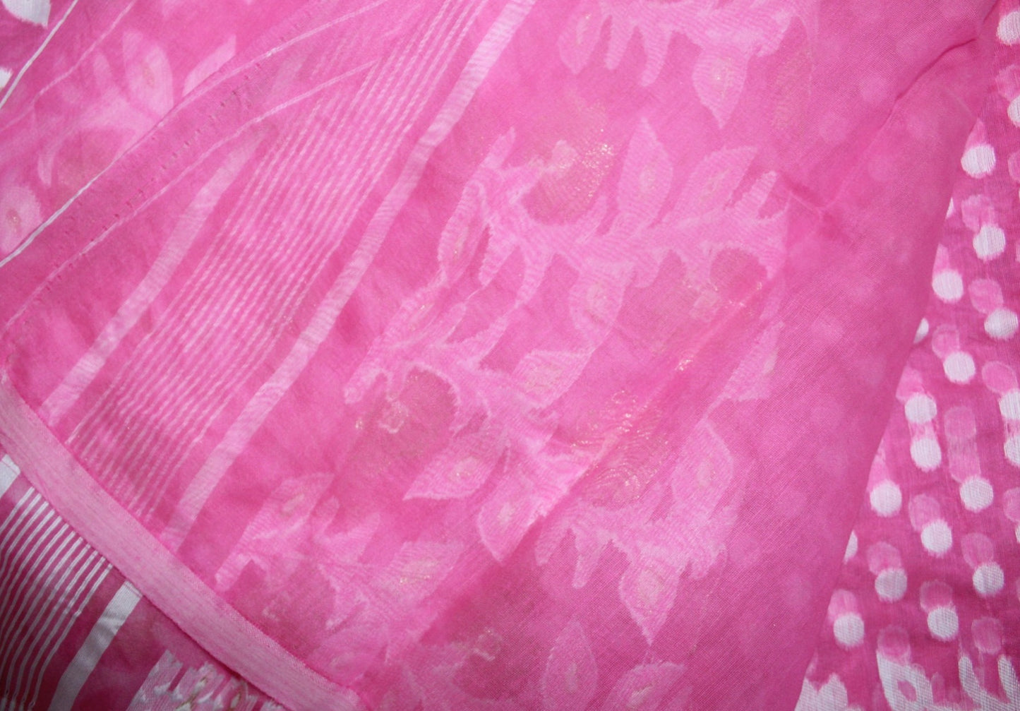 MAITRI - Pink Jamdani Saree