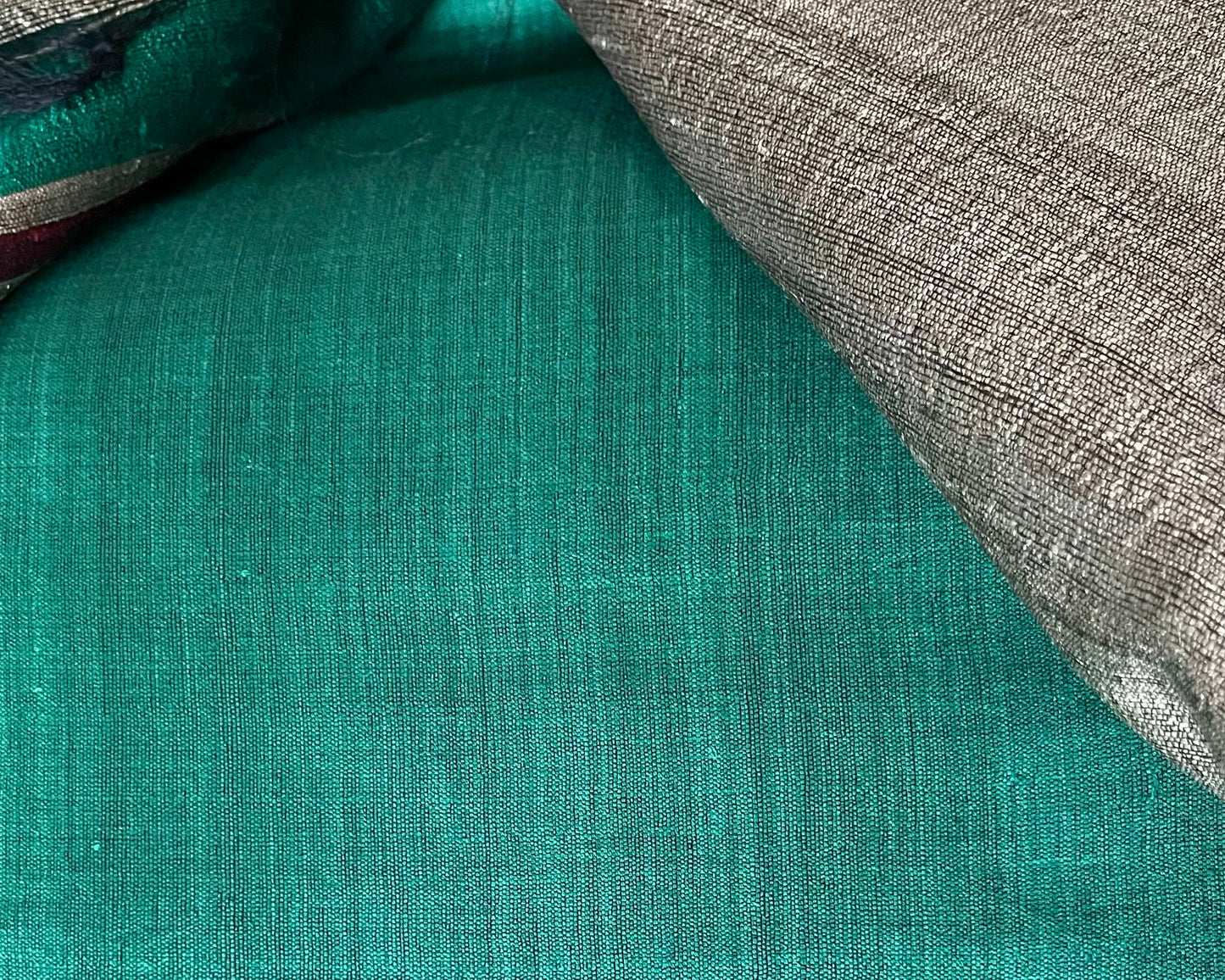 Handloom Mink Grey Pure Tussar Silk Saree