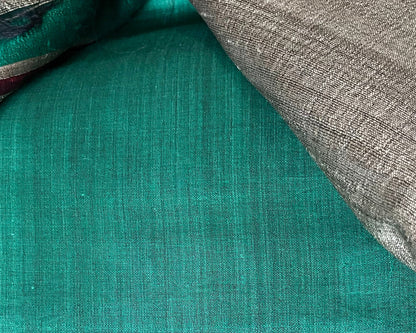 Handloom Mink Grey Pure Tussar Silk Saree