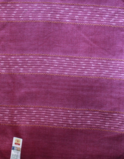 Purple Tussar Silk Saree