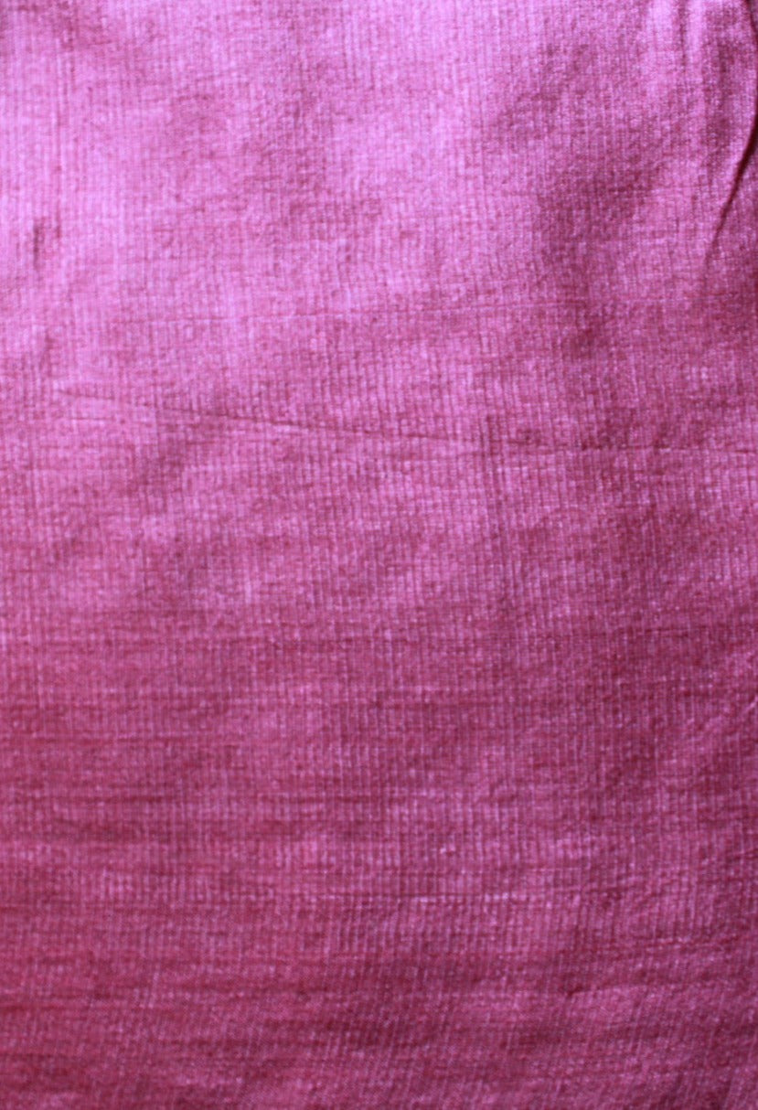 Purple Tussar Silk Saree