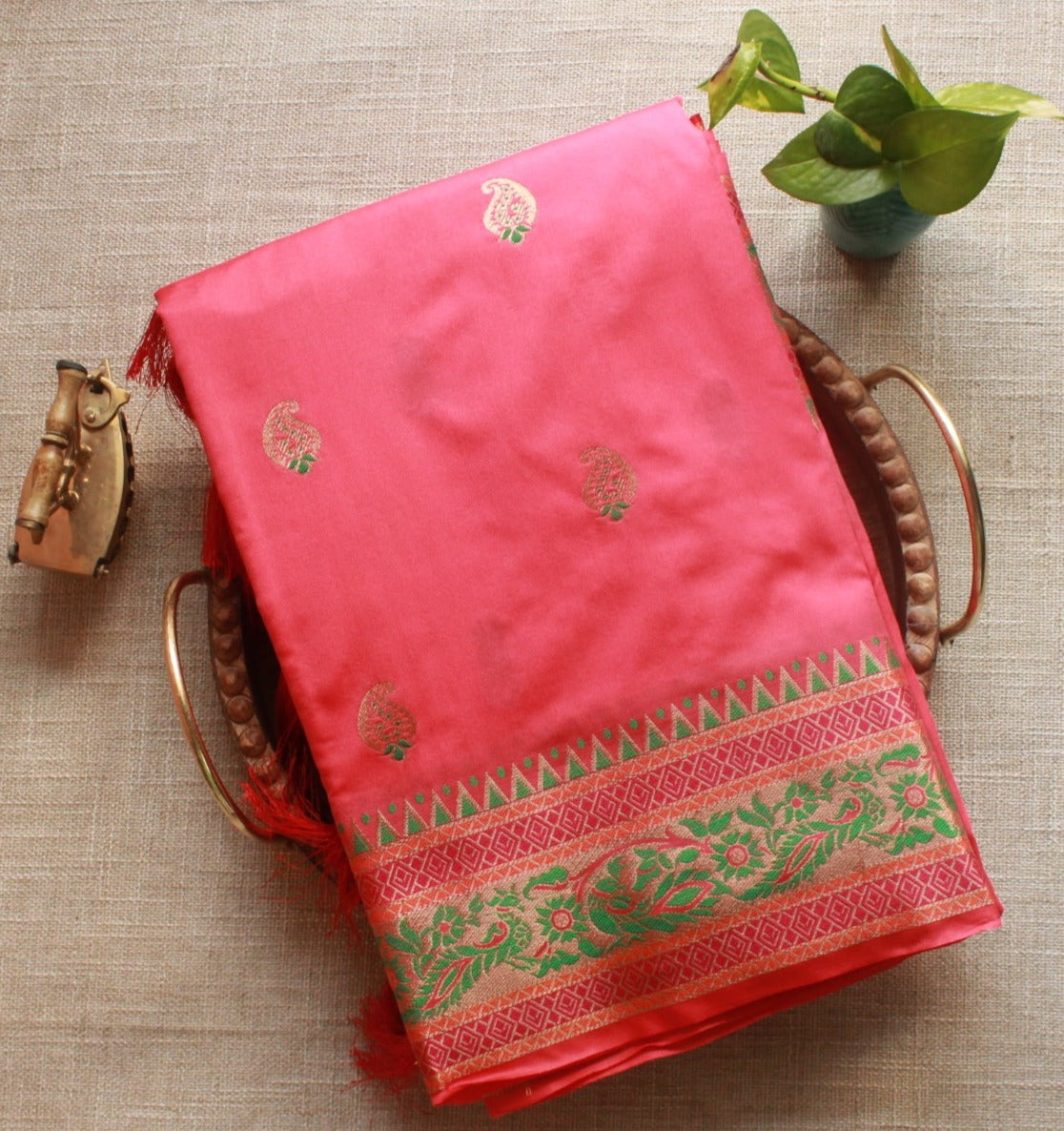 paithani-soft-silk-peach-saree-vaardaram